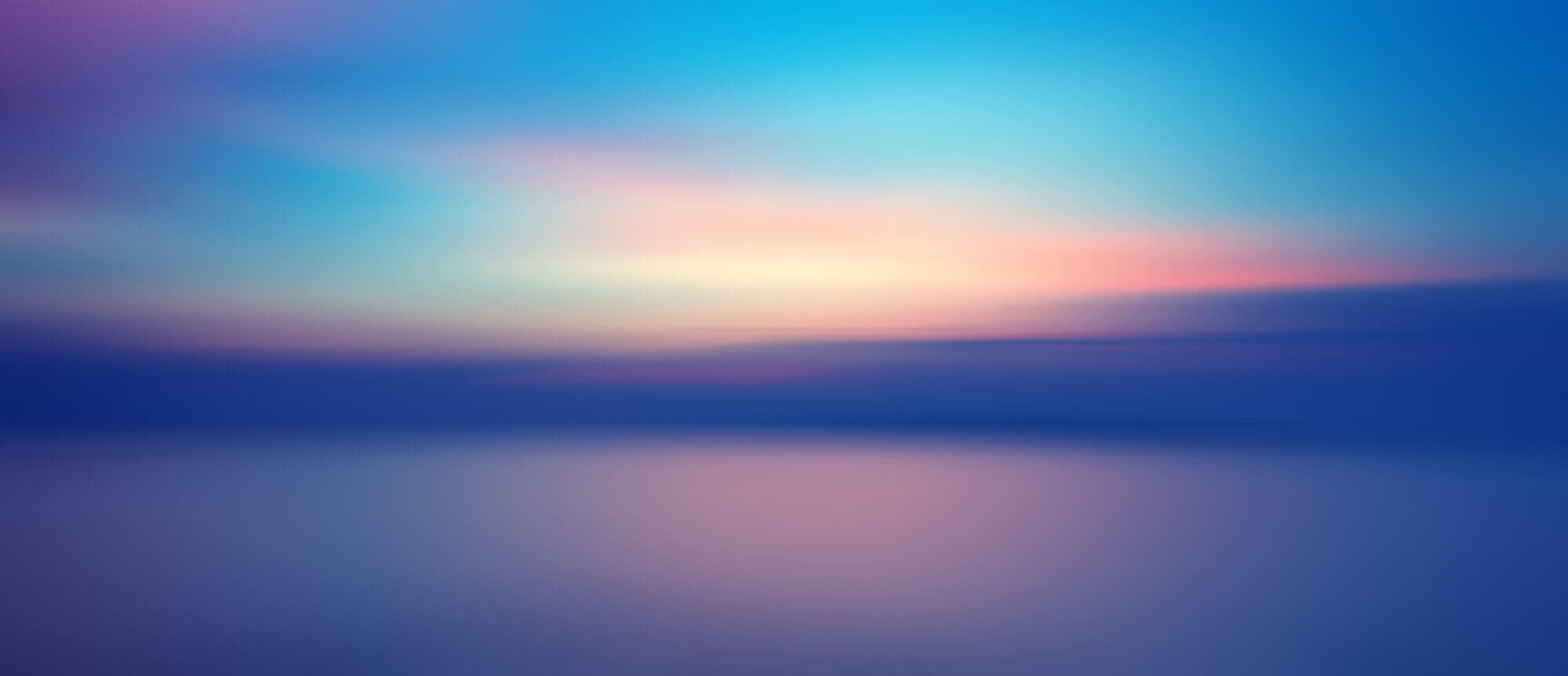 Blurred horizon at dusk, a pink and blue sky over a calm dark sea, the hero image for Aleta's article on whether it is safe to connect an AI assistant to family office data.